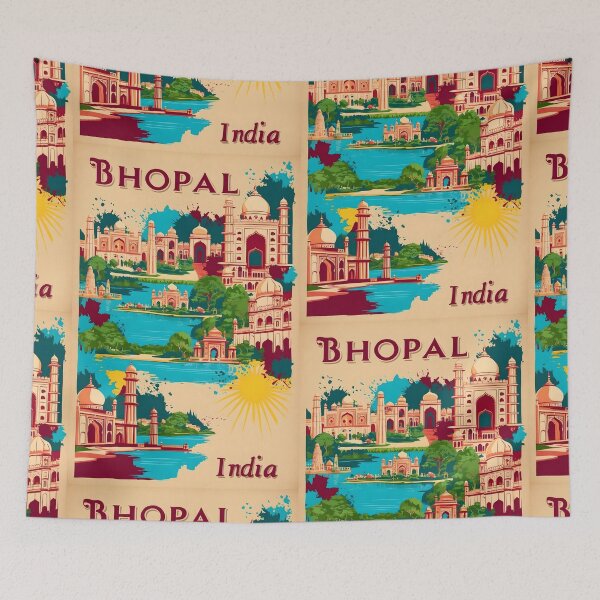 Item preview, Bhopal India Vintage Travel Tourism  designed and sold by TravelersGems.