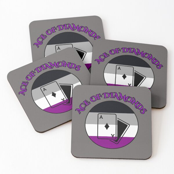Item preview, Ace of Diamonds - LGBTQIA+ Support  designed and sold by SuchWowDesign.