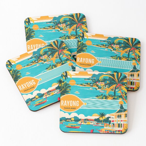 Item preview, Rayong Thailand Vintage Travel Tourism  designed and sold by TravelersGems.