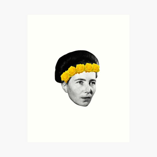 Aperçu de l'œuvre Simone de Beauvoir créée et vendue par whyttwhytt.