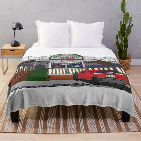 Item preview, American retro diner color illustration designed and sold by Olivia Braunsteiner.