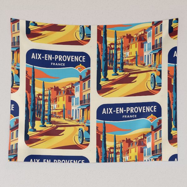 Item preview, Aix en Provence France Vintage Travel Tourism  designed and sold by TravelersGems.
