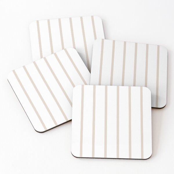 Item preview, Unisex Apparel - White and Tan Striped Modern Design designed and sold by Designer-Haven.