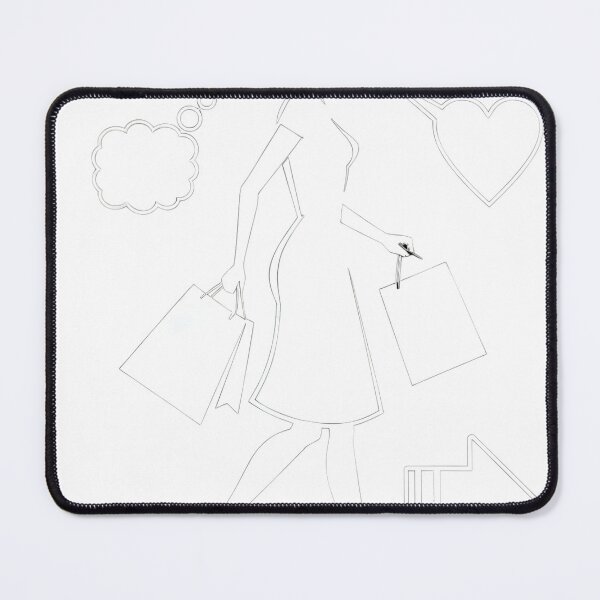 Item preview, Black & white woman shopping designed and sold by Creative88Art.