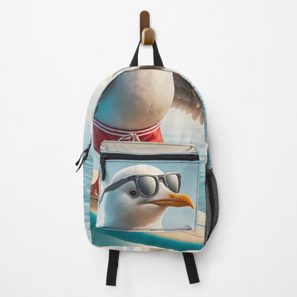 Item preview, Surfing Seagull with Sunglasses on a Wave designed and sold by CritterManiaUK.