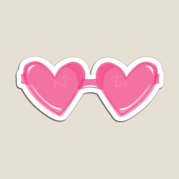 Item preview, Pink heart glasses designed and sold by Prettyinpinks.