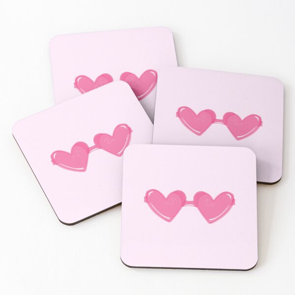 Item preview, Pink heart glasses designed and sold by Prettyinpinks.