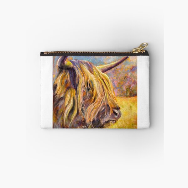Item preview, Pensive Coo highland cow designed and sold by CathiePuaArt.