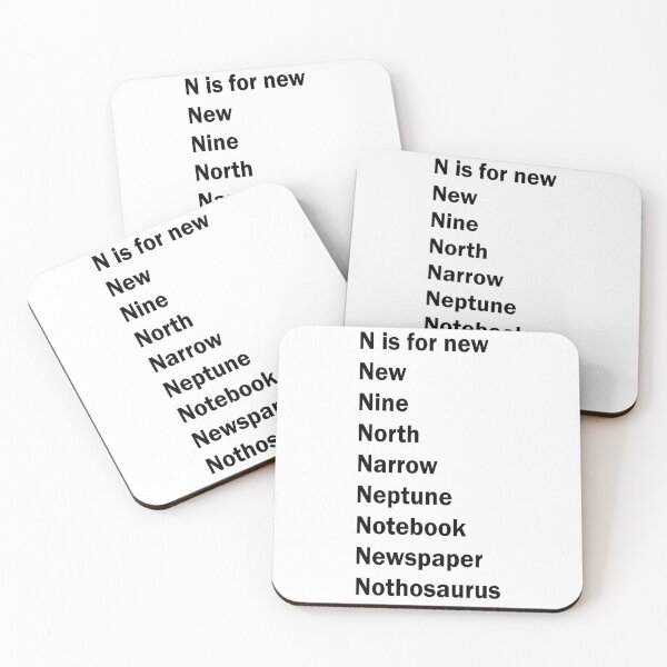 Item preview, The N is for new: Alphabet a-z Words - Alphabet Words designed and sold by matrixvip.