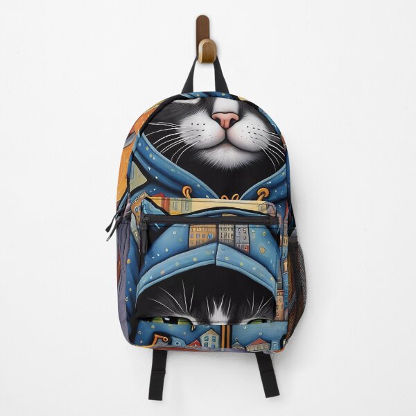 Item preview, Kitten wearing a hoodie in a big city back alley designed and sold by Colin Bentham.