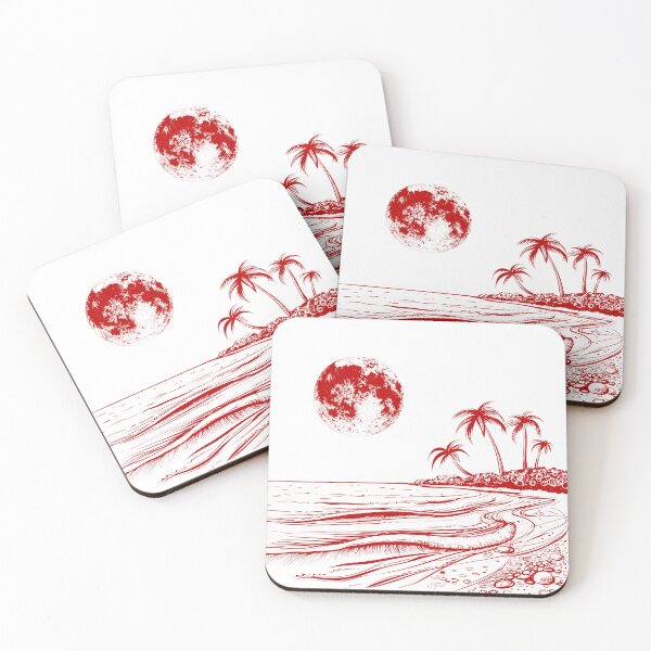 Item preview, Blood Moon Island - T-Shirt Design designed and sold by BeWilDesigns.