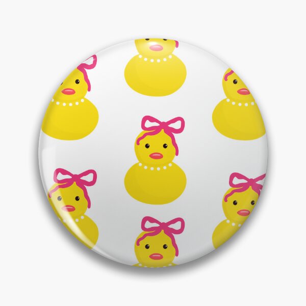 Item preview, Coquette pink rubber duck pattern designed and sold by Prettyinpinks.