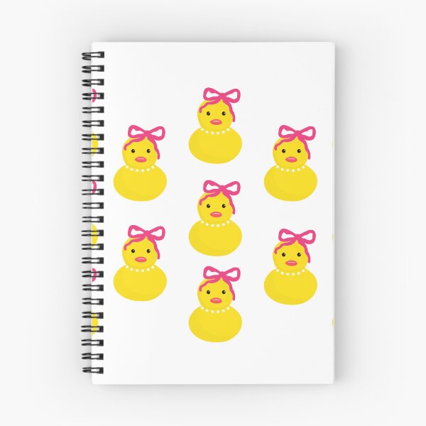 Item preview, Coquette pink rubber duck pattern designed and sold by Prettyinpinks.