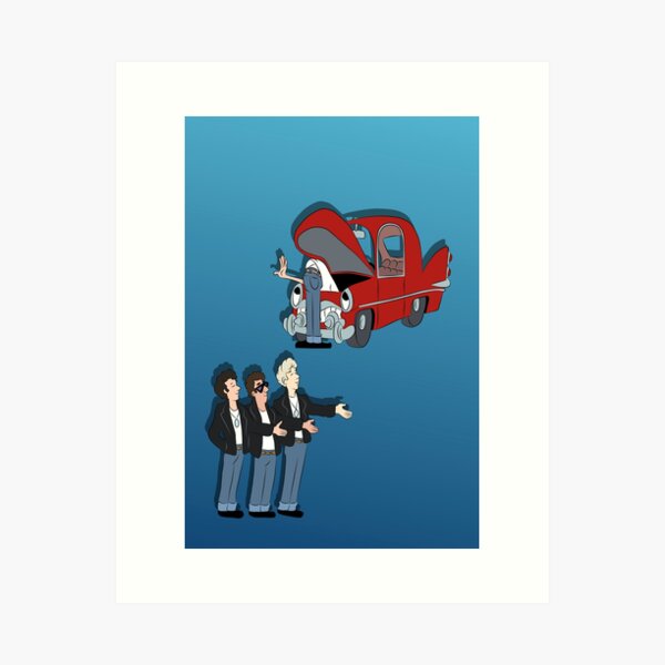 Vista previa del artículo con la obra «Garaje de coches de grasa», diseñado y vendido por GemimaRosaArt.