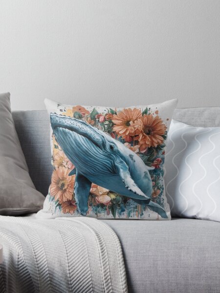 Artikel-Vorschau von Wal und Blumen, designt und verkauft von Art-Design-EM.