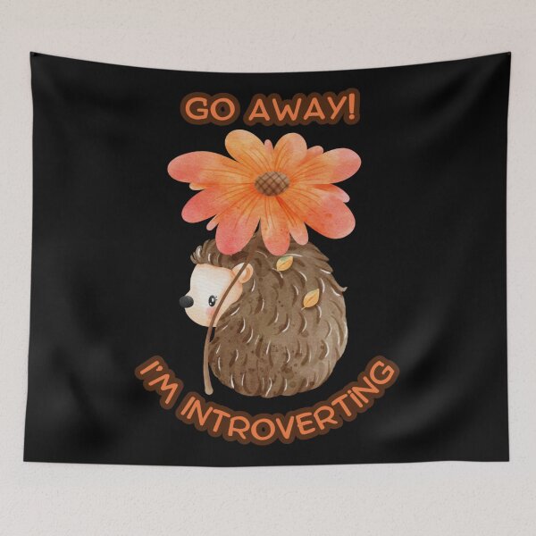 Item preview, Cute Go Away I'm Introverting Porcupine designed and sold by Paula Helit.
