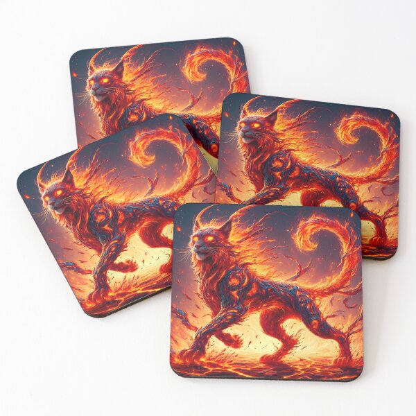 Item preview, Lava Fire Lynx, Ai Generated Art  designed and sold by ACC .