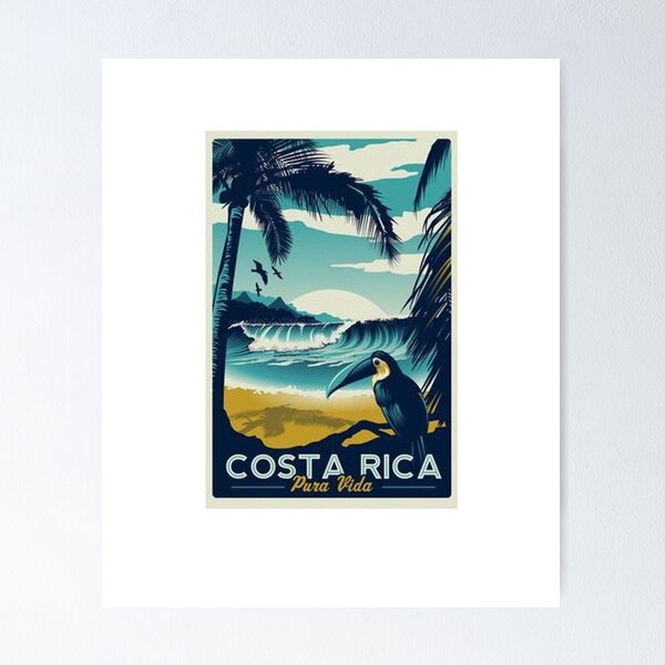 Aperçu de l'œuvre Sites touristiques Costa Rica Beach créée et vendue par 2mpress.