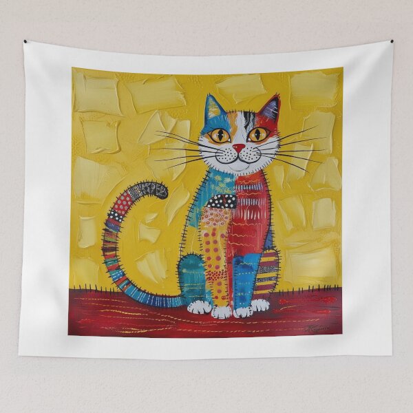 Item preview, Patchwork Kitty Delight designed and sold by FatGiantCat.