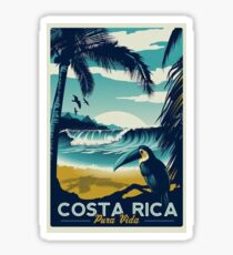 Costa Rica Beach Travel Sticker