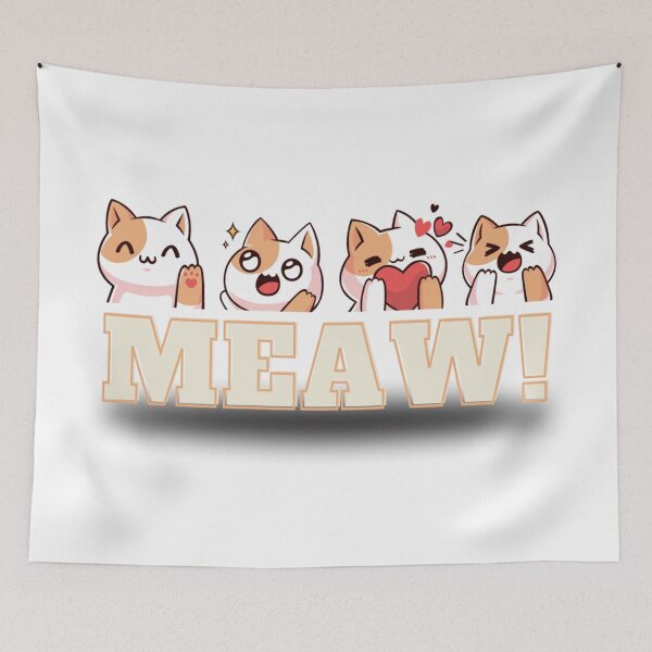 Item preview, A cute cat sticker  designed and sold by ARTofBito.