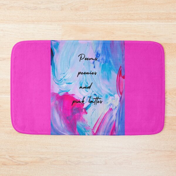 Item preview, Poems, peonies and pink lattes (purple version) designed and sold by MMysteryArtist.