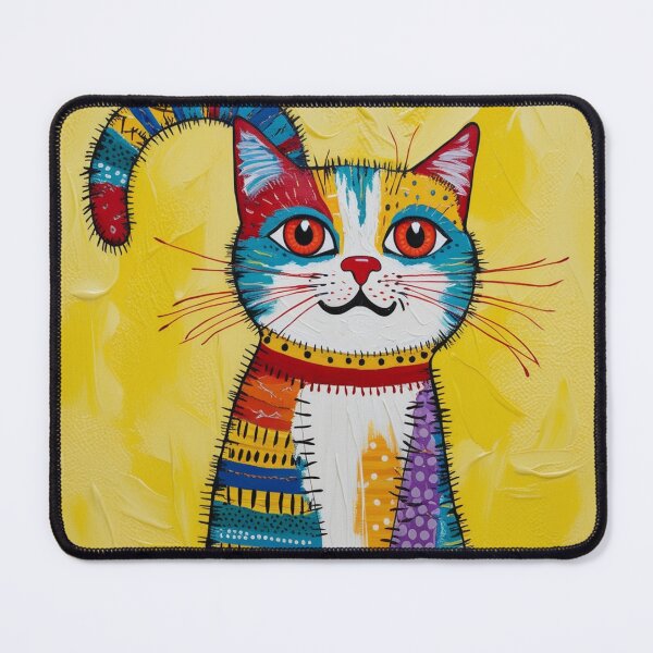 Item preview, Joyful Patchwork Cat designed and sold by FatGiantCat.