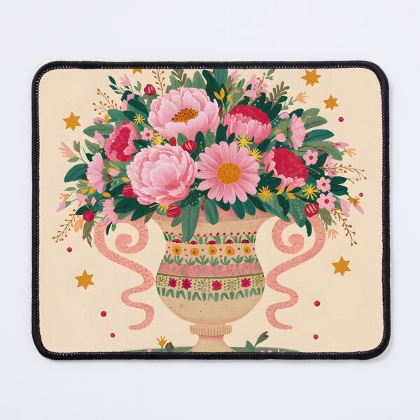Item preview, Whimsical Bloom Urn: Vintage Floral Fantasy designed and sold by gogowent.
