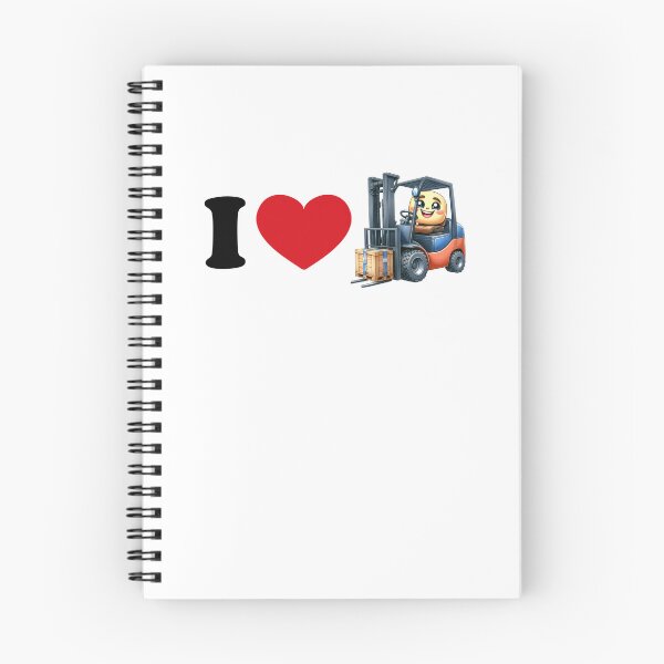 Item preview, I love forklift - cute forklift driver designed and sold by EmeraldeaArt.
