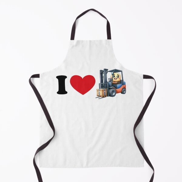 Item preview, I love forklift - cute forklift driver designed and sold by EmeraldeaArt.