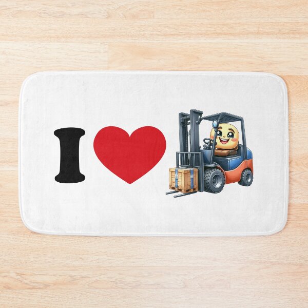 Item preview, I love forklift - cute forklift driver designed and sold by EmeraldeaArt.