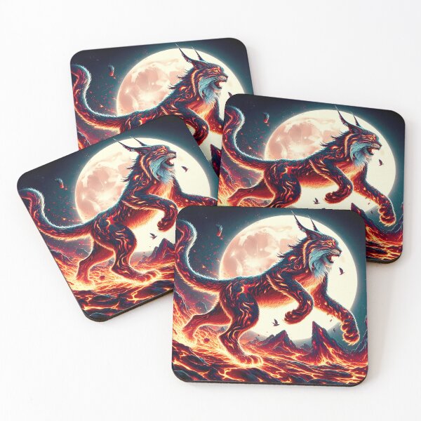 Item preview, Lava Fire Lynx, Ai Generated Art  designed and sold by ACC .
