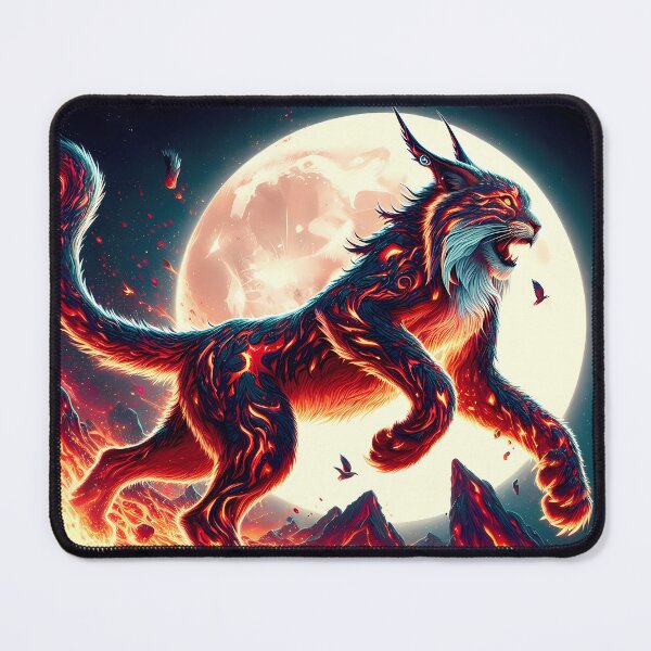 Item preview, Lava Fire Lynx, Ai Generated Art designed and sold by ACC .