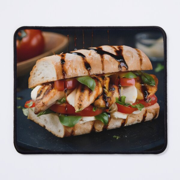 Item preview, Grilled chicken in a bun. designed and sold by MyHappyArtShop.
