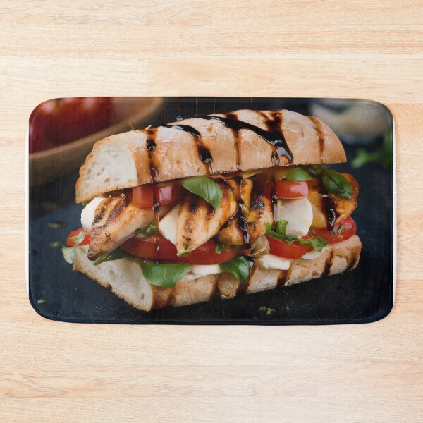 Item preview, Grilled chicken in a bun. designed and sold by MyHappyArtShop.