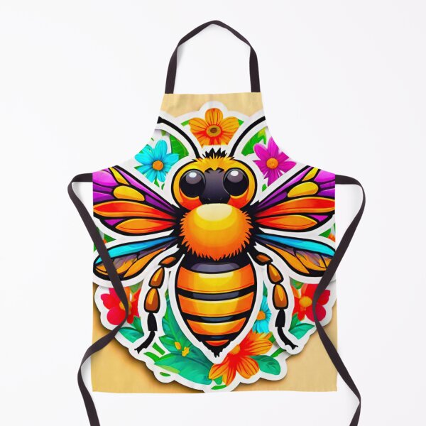 Artikelvorschau, Lebendiges Neon-Bienen-Aufkleber-Design entworfen und verkauft von GrizzlyCollective.