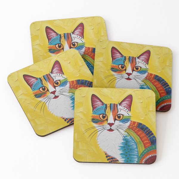 Item preview, Cheerful Patchwork Kitty designed and sold by FatGiantCat.