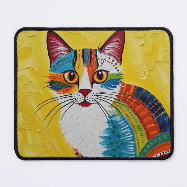Item preview, Cheerful Patchwork Kitty designed and sold by FatGiantCat.