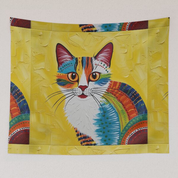 Item preview, Cheerful Patchwork Kitty designed and sold by FatGiantCat.
