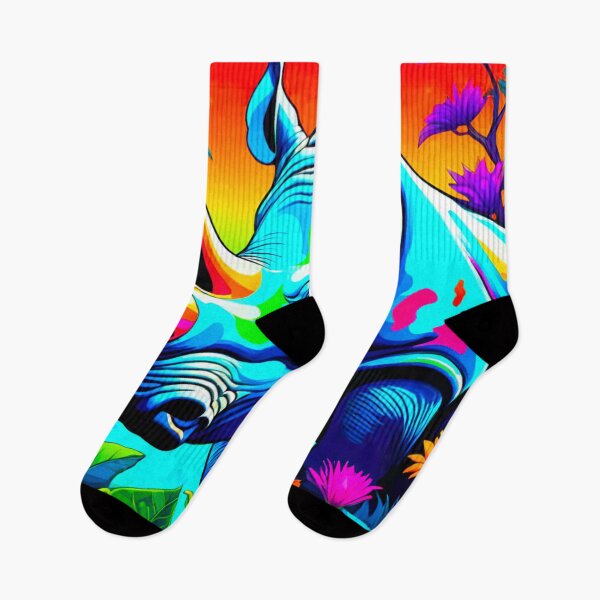 Item preview, Vibrant Colorful Rhino Design designed and sold by GrizzlyCollective.