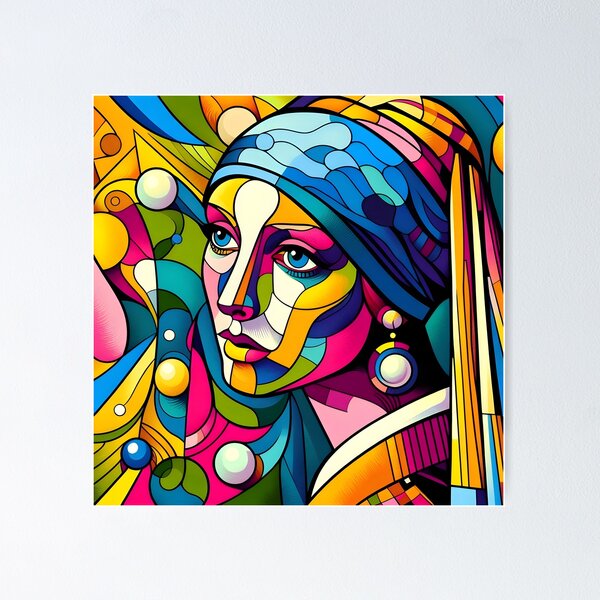 The girl with pearl earrings Poster