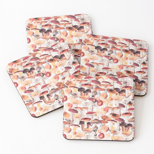 Item preview, Vintage Mushrooms Fall Pattern designed and sold by InovArtS.