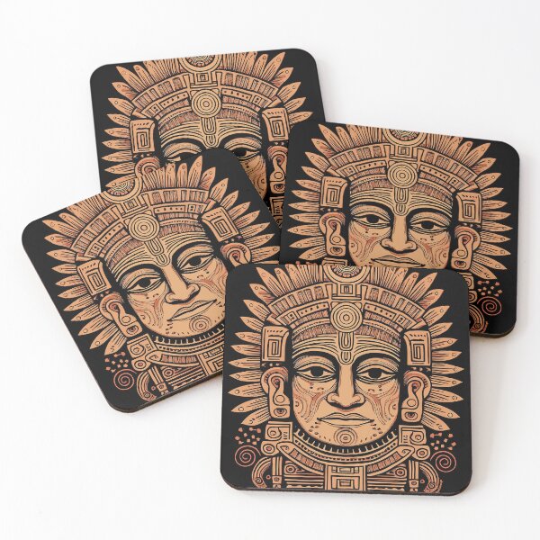 Item preview, Terracota Aztec Sun God | Gods & Masks Collection designed and sold by monkeybusiness.pt.