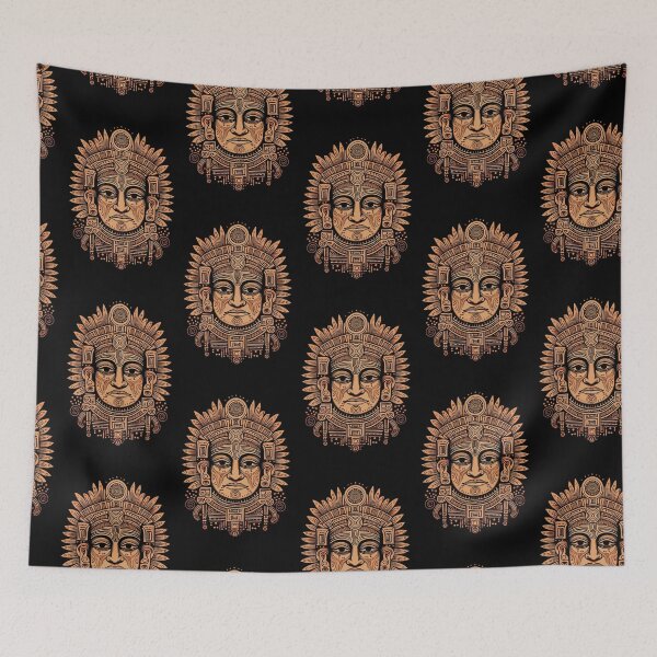 Item preview, Terracota Aztec Sun God | Gods & Masks Collection designed and sold by monkeybusiness.pt.