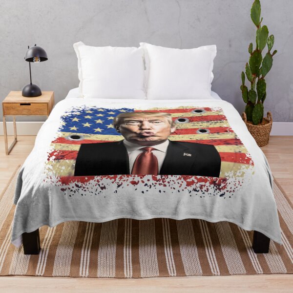 Item preview, Bold Patriotic Trump Art with American Flag and designed and sold by Viviglow.
