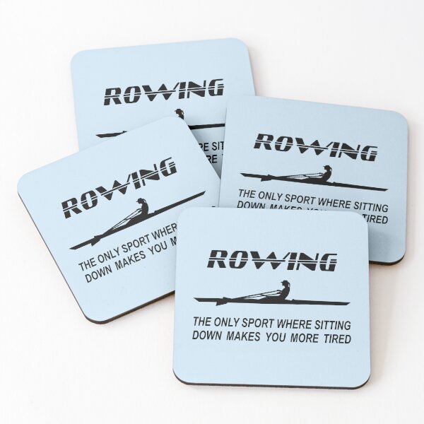 Item preview, Rowing - rowing boat - single scull - woman - rowing the only sport where sitting down makes you more tired designed and sold by claudiasartwork.