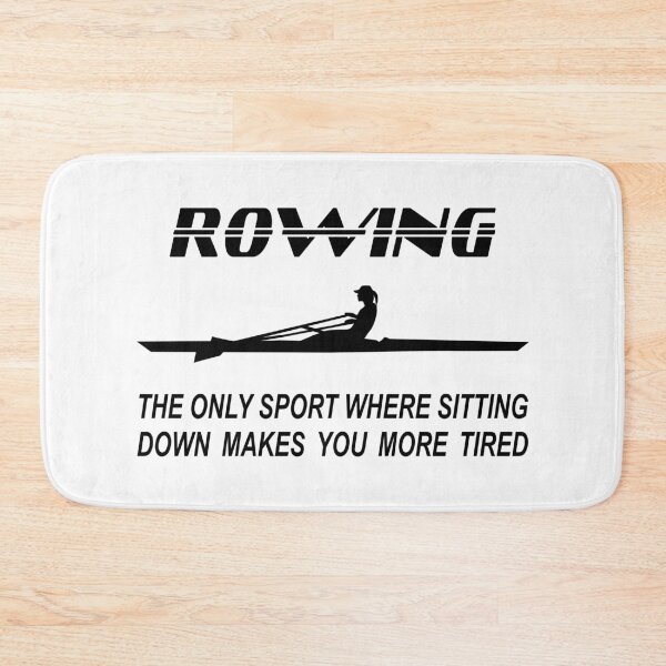 Item preview, Rowing - rowing boat - single scull - woman - rowing the only sport where sitting down makes you more tired designed and sold by claudiasartwork.