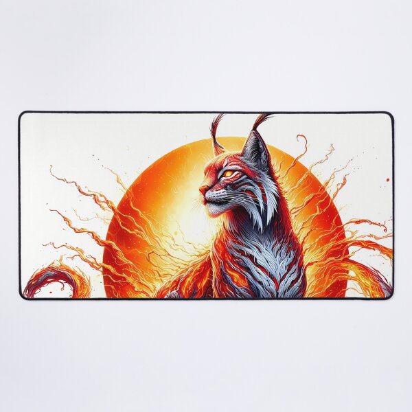 Item preview, Lava Fire Lynx, Ai Generated Art designed and sold by ACC .
