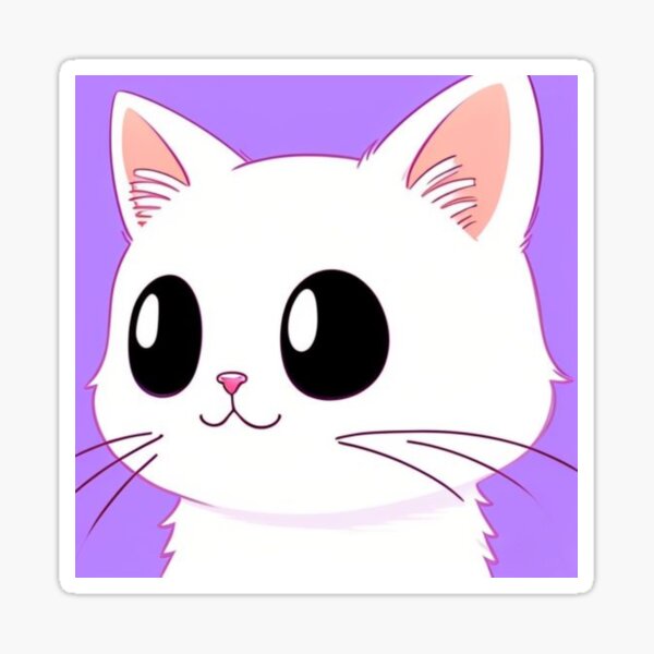 Item preview, Cute cat with adorable eyes and pink background designed and sold by Innercosmic.