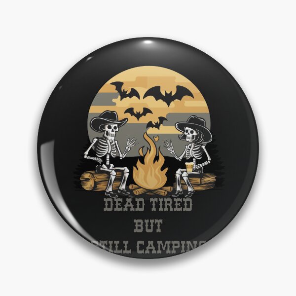Item preview, Spooky Dead Tired But Still Camping Skeletons designed and sold by Cute & Sassy Custom Gifting Boutiques.